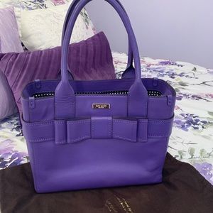 Kate spade purple bow purse Please read!!